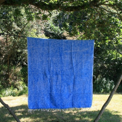 Tibetaanse deken, licht blauw